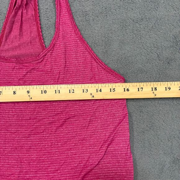 Lululemon 105 F Singlet Pink Heather Lightweight Yoga Tank Top Womens Size 2 - Picture 5 of 8